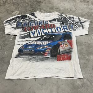 Vintage Dale Earnhardt Jr Racing Toward Victory NASCAR Shirt XL AOP Chase 2008